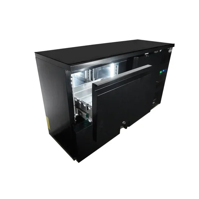 Rückwand-Kühlschrank 1 Tür 2 Schubladen 350 Liter