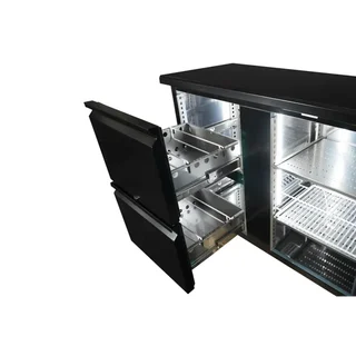 Rückbuffet-Kühlschrank 2 Türen + 2 Schubladen - Kapazität 537 Liter