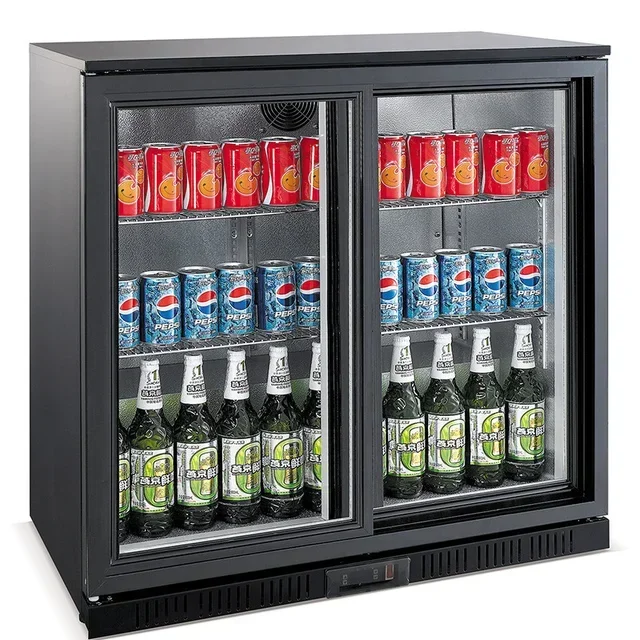 Back Bar Refrigerator 2 Sliding Doors 198L - Positive Cooling