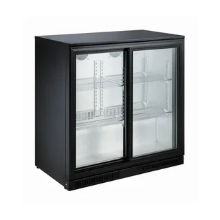 Back Bar Refrigerator 2 Sliding Doors 198L - Positive Cooling