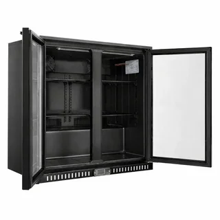 Frigorífico Barra Trasera 2 Puertas de Cristal 209 Litros - Batientes