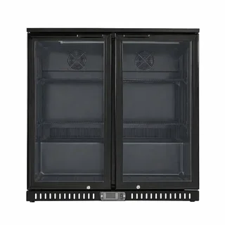 Frigorífico Barra Trasera 2 Puertas de Cristal 209 Litros - Batientes