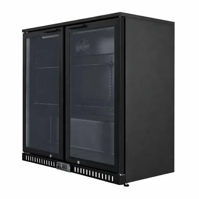 Frigorífico Barra Trasera 2 Puertas de Cristal 209 Litros - Batientes