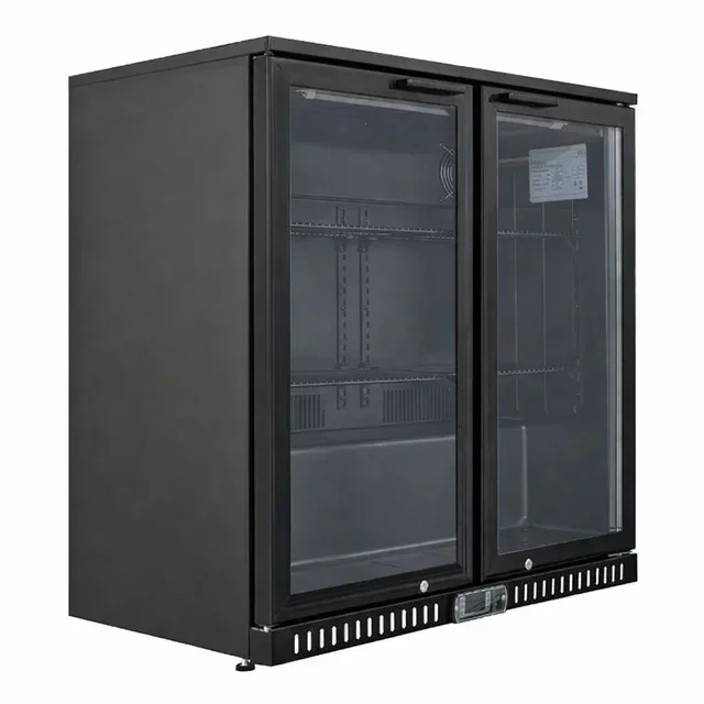 Arrière-Bar Réfrigéré 2 Portes Vitrées Battantes 209 Litres
