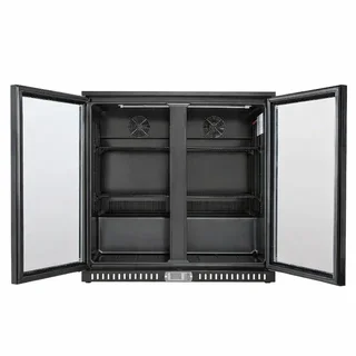 Frigorífico Barra Trasera 2 Puertas de Cristal 209 Litros - Batientes