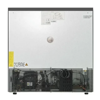 Refrigerador de Bar Traseiro 2 Portas de Correr de Vidro Interior Preto 212 Litros