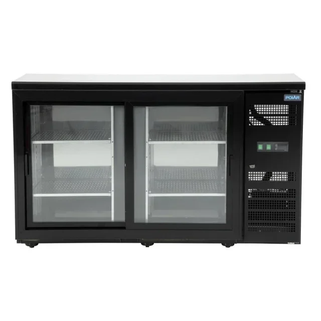 Arrière-Bar Réfrigéré 2 Portes Vitrées Coulissantes 350 Litres