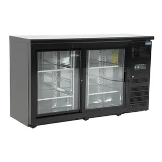 Arrière-Bar Réfrigéré 2 Portes Vitrées Coulissantes 350 Litres