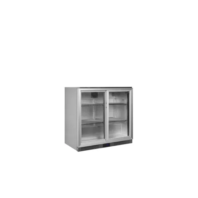 Mostrador Trasero Bar Refrigerado 2 Puertas Correderas de Cristal 191 Litros