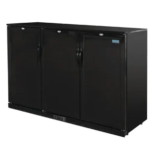 Arrière-Bar Réfrigéré 3 Portes Pleines Pivotantes 330 Litres