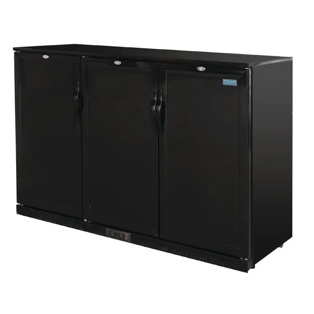 Arrière-Bar Réfrigéré 3 Portes Pleines Pivotantes 330 Litres