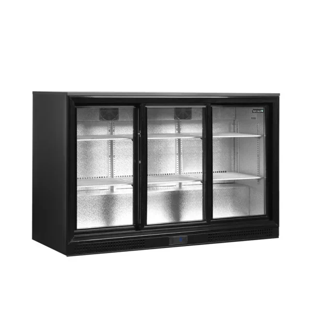 Arrière-Bar Réfrigéré 3 Portes Vitrées Coulissantes 278 Litres