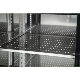 Retro Bancone Refrigerato 4 Ante Scorrevoli in Vetro 698 Litri