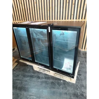 Back Bar Refrigerator Skinplate 3 Glass Doors 328 Liters - Refurbished