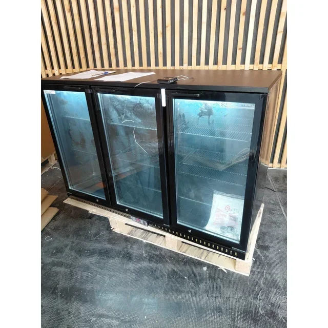 Back Bar Refrigerator Skinplate 3 Glass Doors 328 Liters - Refurbished