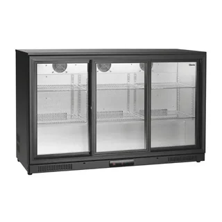 Back Bar Refrigerator 3 Glass Doors 270 Liters