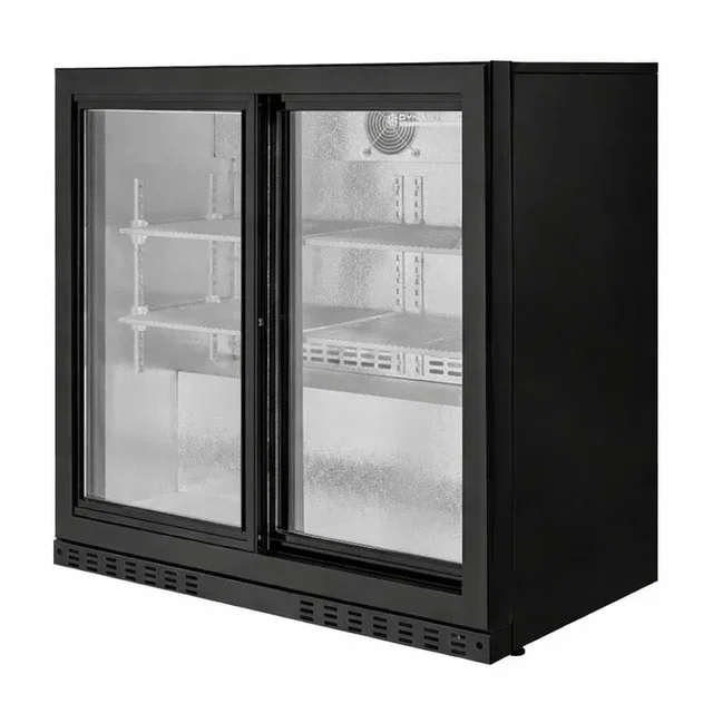 Balcão Traseiro Refrigerado Skinplate 2 Portas de Correr em Vidro 208L