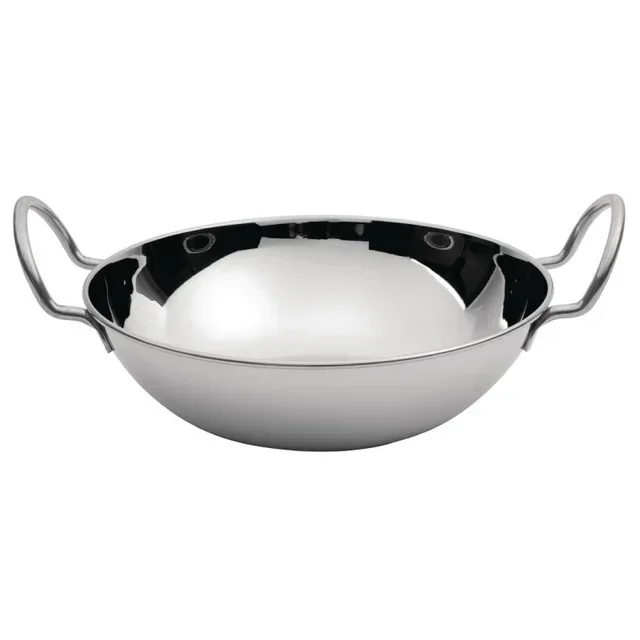 Stainless Steel Balti Serving Dish - Diameter 16 cm