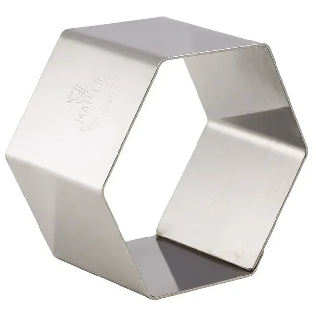 Hexagonale Ausstechform 70x70 mm - Set mit 4 Keksausstechern