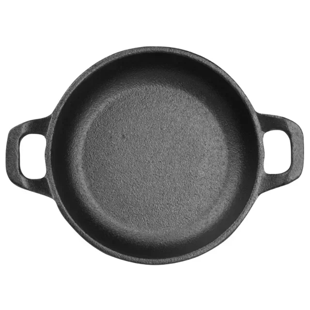 Sartén Redonda de Hierro Fundido con Asas - Diámetro 12 cm