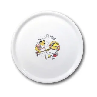 Pizza Plate Pizzaiolo Design 33 cm - Diameter 330 mm