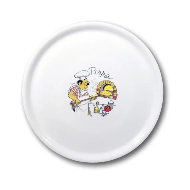 Pizza Plate Pizzaiolo Design 33 cm - Diameter 330 mm