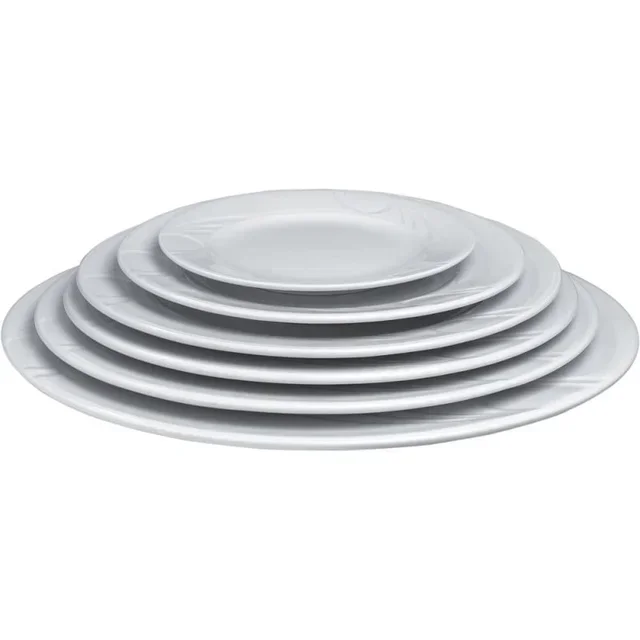Karizma Round Plate - White Porcelain 16 cm