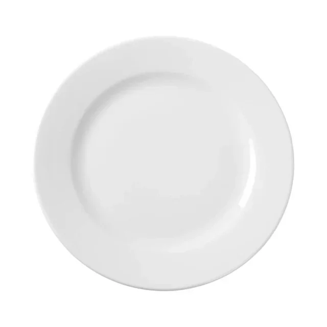 Assiette Ronde Porcelaine Blanche - 27 cm Diamètre