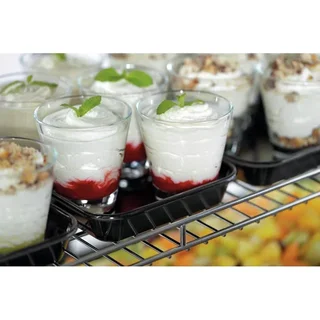 Melamine Serving Tray Black - 150 x 190 x 40 mm - Set of 5