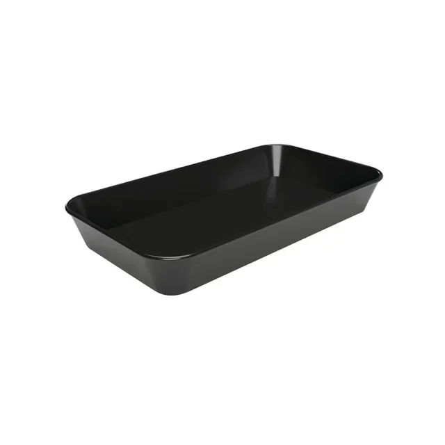 Melamine Serving Plate Black - 160 x 290 x 17 mm - Set of 5