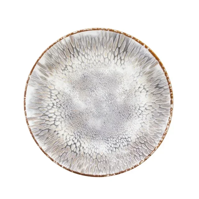 Assiettes à Dessert Braise - 22 cm de Diamètre - Set de 6 Pièces