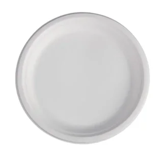 Piatti Rotondi Ecologici in Bagassa di Canna da Zucchero - Diametro 26 cm - Confezione da 50 Unità