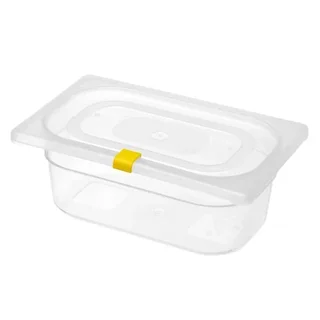 Gelbe Verschlussklammern für Aufbewahrungsbehälter - 12er Pack