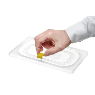 Gelbe Verschlussklammern für Aufbewahrungsbehälter - 12er Pack