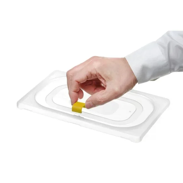 Gelbe Verschlussklammern für Aufbewahrungsbehälter - 12er Pack