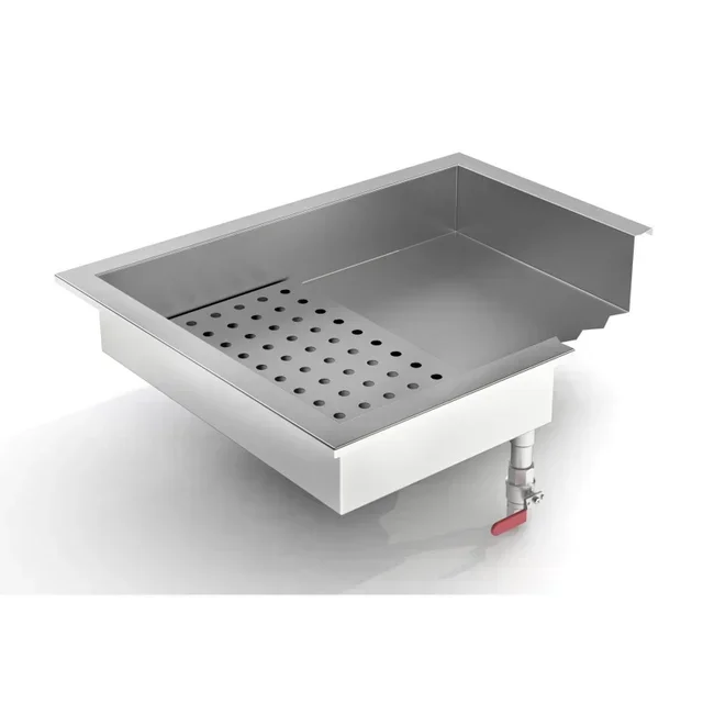 Integrated Crushed Ice Bin Gastronorm 2/1