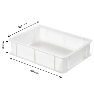 Caixa de Massa Meio Formato 9 Litros Branco - 400 x 300 mm