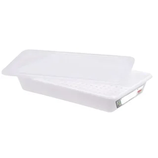 Bac Alimentaire Profond avec Couvercle et Grille HACCP - Capacité 5 Litres - Coloris Blanc