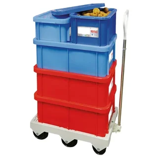 Food Container Rectangular 25 Litres with Red Lid HACCP Compliant