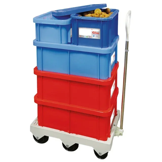 Recipiente Alimentario Rectangular 35 Litros con Tapa Roja - Conforme HACCP