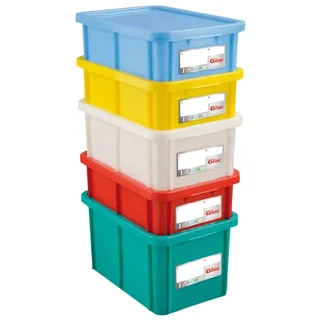 Recipiente Alimentario Rectangular HACCP con Tapa 55 Litros - Verde