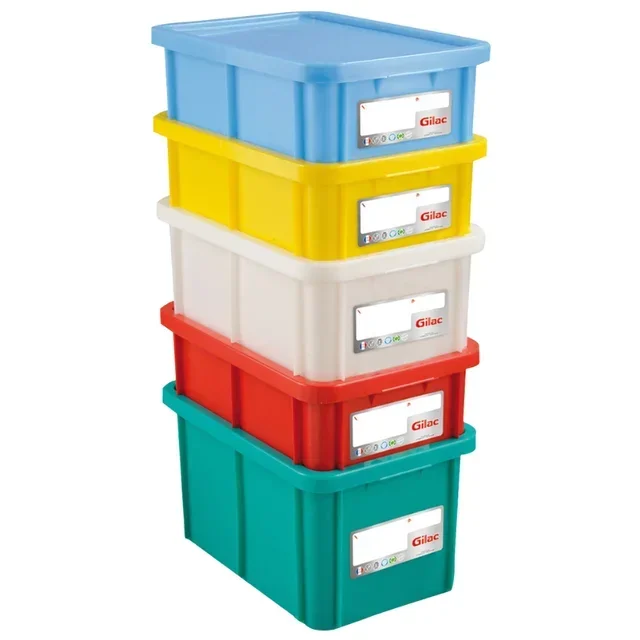 Recipiente Alimentario Rectangular HACCP con Tapa 55 Litros - Verde