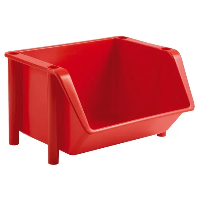Red Plastic Distribution Bin 18 Litres