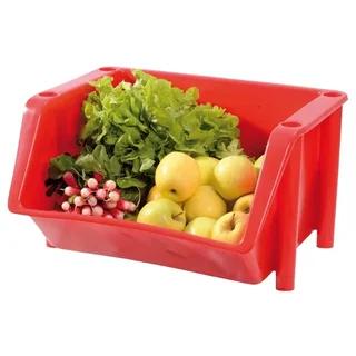 Red Plastic Distribution Bin 18 Litres