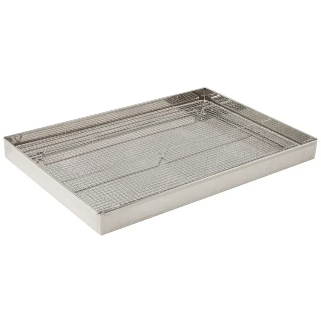 Stainless Steel Draining Rack with Grid - 60 x 40 cm