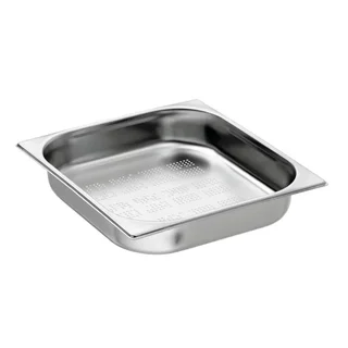 Bac Gastronorme 2/3 Perforé Inox - Hauteur 65 mm - Capacité 5,5 Litres