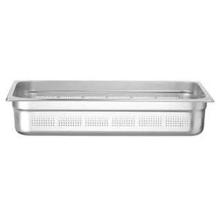 Recipiente Gastronorm Profi Line GN 1/1 Perforado Acero Inoxidable - 14 Litros - Altura 10 cm