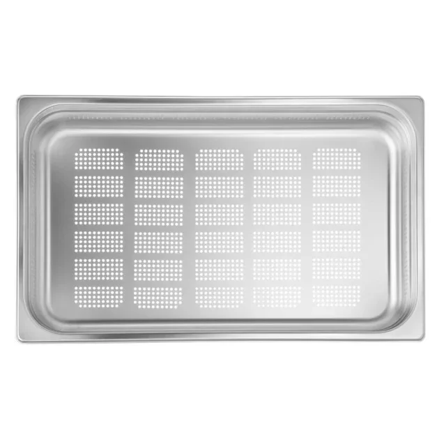 Recipiente Gastronorm Profi Line GN 1/1 Perforado Acero Inoxidable - 14 Litros - Altura 10 cm