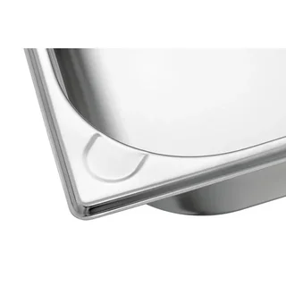 Bac Gastronorme GN 1/2 Basic Line - Profondeur 100 mm - Capacité 6,5 Litres