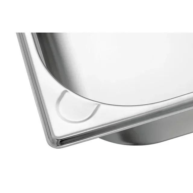 Bac Gastronorme GN 1/2 Basic Line - Profondeur 100 mm - Capacité 6,5 Litres